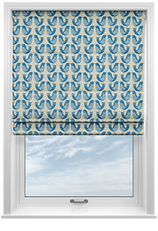 Scandi Birds, Capri - Roman Blind